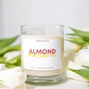 Almond Macaron natural candle