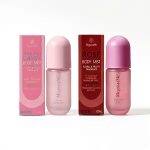 MegustaMe Hair & Body Mist Duo - Blushing Rose + Cotton Candy - 2-in-1 Natural Spray - Vegan Cruelty-Free - Travel-Friendly - Refreshes Hair & Skin Between Washes - No Buildup, Non-Greasy