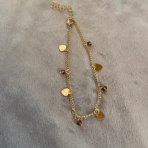 Heart diamond anklet