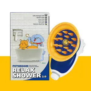PETHROOM Pet Bath Relax Shower Bath Brush with Shower Head