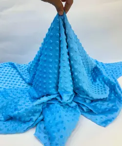 Blue Minky Fabric