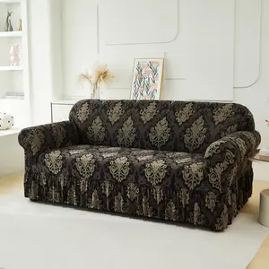 Floral Pattern Sofa Cover, 1 Count Stretchy Sofa Slipcover, Sofa Protector for Home Living Room Hotel Decor, Elastic Furniture Protector