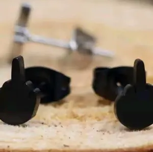 flick off earrings for men and women fashion offensive for school work and funeral homes