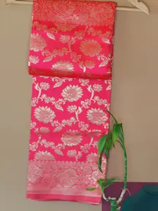 Red Party Wear Banarasi Silk Saree