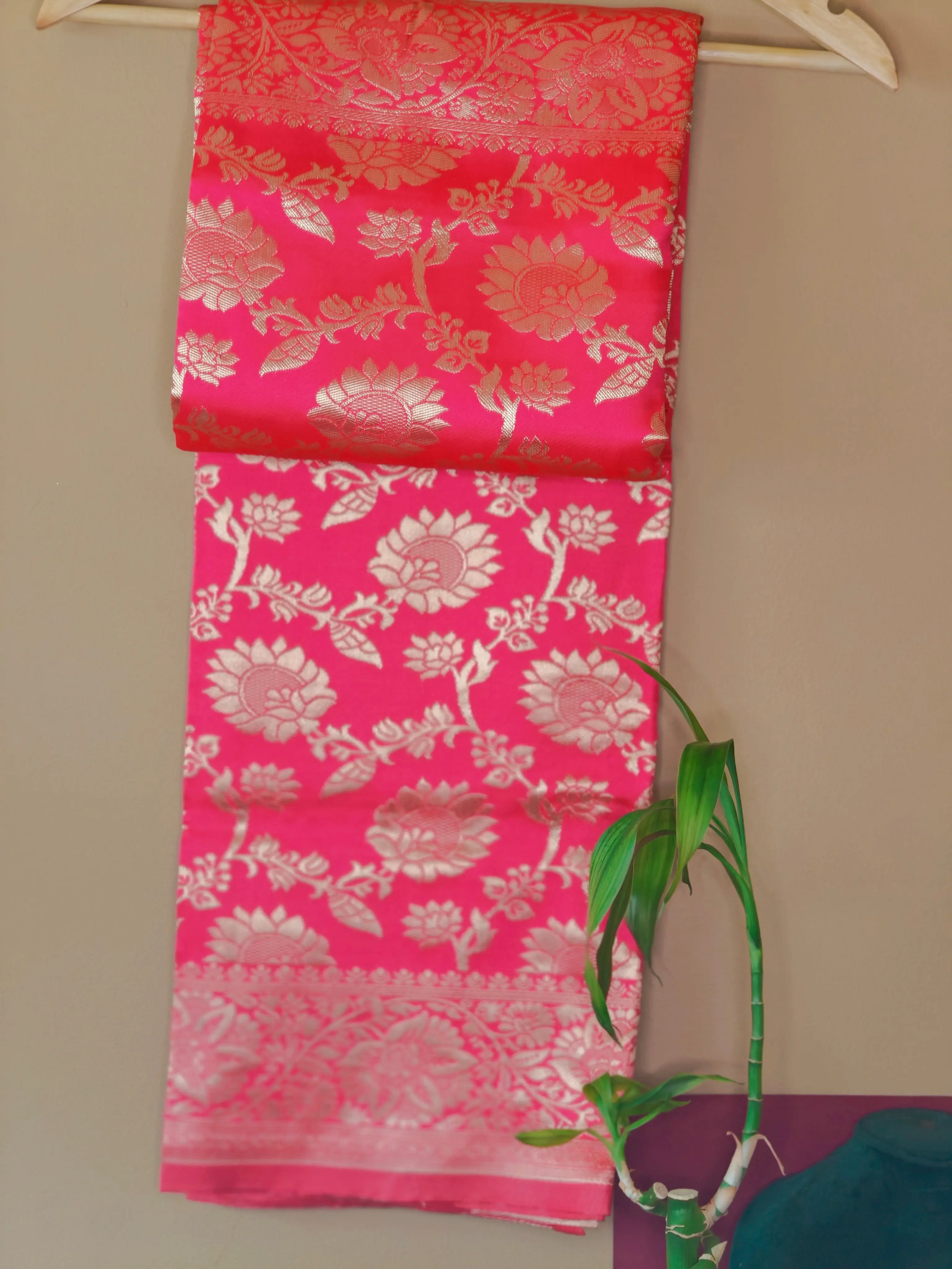 Red Party Wear Banarasi Silk Saree