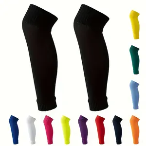 5 pairs of breathable, non-slip mixed-color soccer socks with elastic cuffs for a snug fit; available in multiple colors — suitable for soccer, running, and outdoor sports; textured grip soles; soccer grip socks; long grip socks; soccer shin guards/leg sl