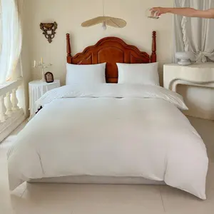 Jersey Single Side Waterproof Duvet Protector Twin, Incontinence Reversible Duvet Protector, Waterproof Protective Cover or Liner for Bed or Couch, for Kids, Elder, Pets, Dog, (White, Twin)