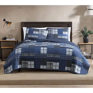 Eddie Bauer Eastmont Navy Twin Quilt Sham Set