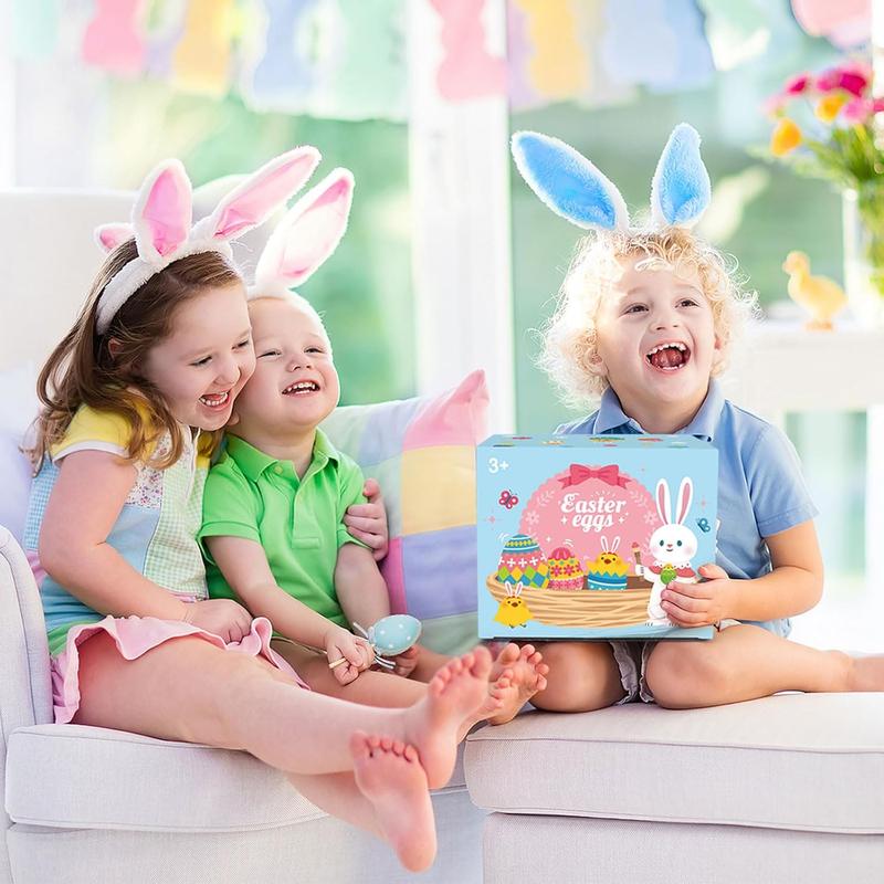 Easter Gifts for Kids, 12 Piece Prefilled Easter Egg,Perfect for 3+ Year Old Boys and Girls, Ideal for Easter Basket Stuffers