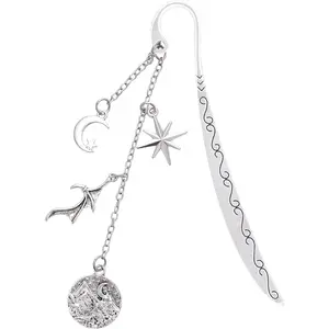 Fantasy Acotar Bookmark Gifts - Charm Metal Book Marks Reading Women Book Lover Merch  Aesthetic Page Markers Readers Novel Fans Bookish Birthday Students Teachers School Accessories