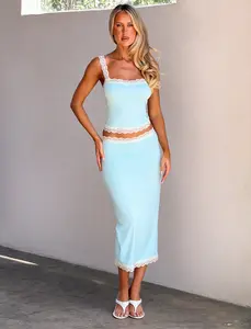 NOVA MIDI SKIRT - BLUE