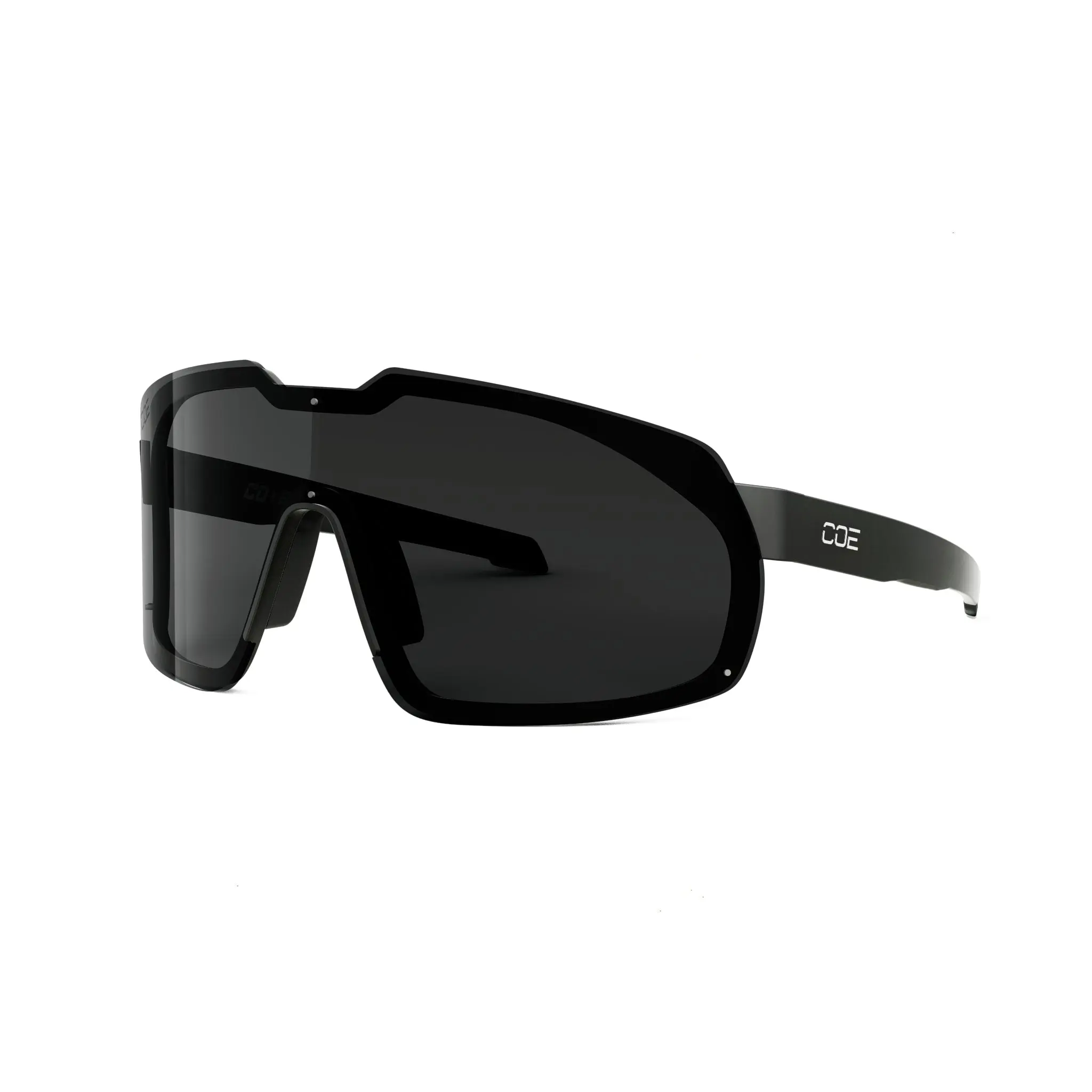 Co Eyewear General Z87+ Matte Black Frameless Wraparound Lenses ANSI Z87+ Rated 99.9% U.V. Protection Medium XL TR90 Frames Rubber Nose Pads & Temple Tips