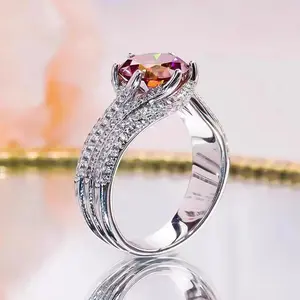 [vvjewelry] vv1111 Moissanite 925 sterling silver ring & Eternal vow ring