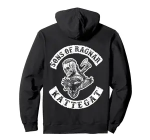 Sons of Ragnar - Kattegat (on back) Pullover Hoodie