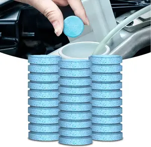30PCS Washer Fluid Tablets – Windshield Wiper Fluid Cleaner Concentrate, Effervescent Glass Cleaning Tablets
