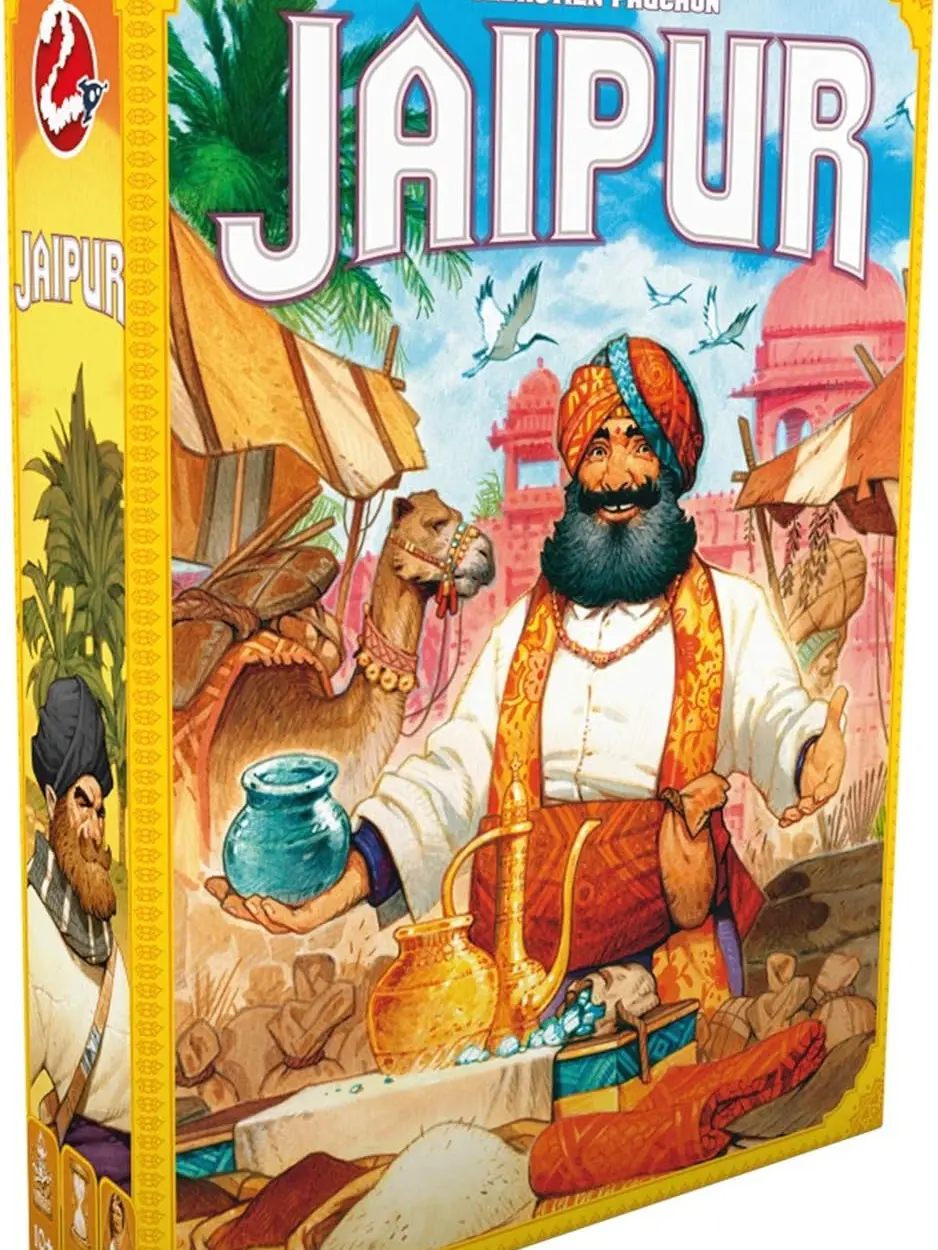 Jaipur Board Game - 2-Player Trading Card Strategy for Adults & Families, Fast-Paced Merchant Duel, Adult Board Games, Fun for Adults, 2 Players, Ages 10+, 30 Minute Playtime
