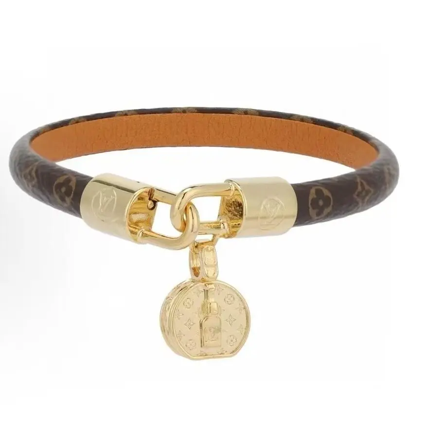 Pre-owned Louis Vuitton Monogram Circle Bracelet 17cm Wrist Size 2505195