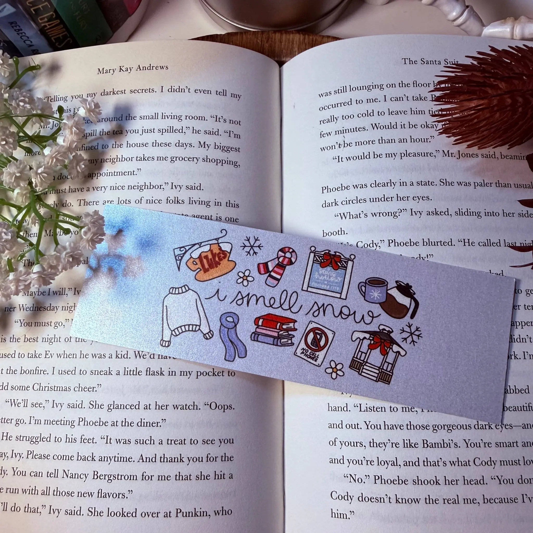 I Smell Snow Bookmark - Pearl Matte Finish - Dual Sided