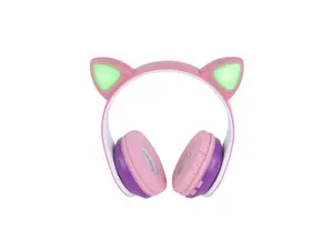 Singing Machine SMK302PP Kids Bluetooth Headphones Pink