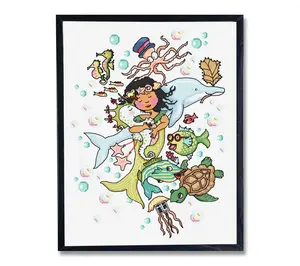 Spot Colors Under Water Counted Cross Stitch Kit