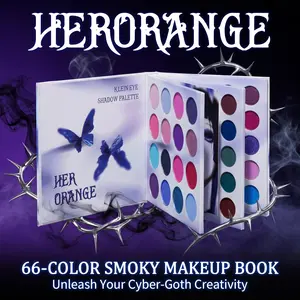 3 pages of makeup magic book, makeup palette set including 66 eye shadow colors,Highly Pigmented Rainbow Palette For Eyes And Face Super Pigmented. Blendable, Waterproof, Long-Lasting, Cruelty-Free Makeup for Beginners Water Proof Cosmetic Eyeshadow !