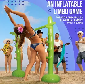 Inflatable High Jump Bar PVC Outdoor Game Set – Interactive Toy for Family Backyard Parties, Lawn Competitions, and Beachside Parent-Child Fun; Inflatable Pole Vault Training Aid