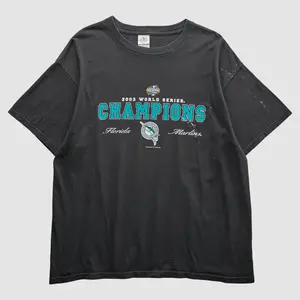 Florida Marlins Delta 2003 T-Shirt - Black - XL