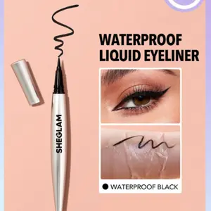 SHEGLAM Eternal Beauty Liquid Eyeliner-Black Matte Waterproof Pencil Smudge-Proof Long Lasting