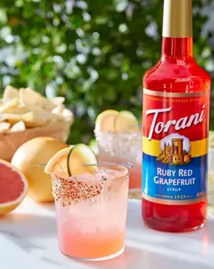 Torani - Ruby Red Grapefruit Syrup for Soda, Coffee, Water and other beverage flavor soda bar