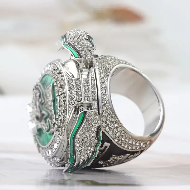 Wing Pop-Up Design Ring, Solid Wood Box, New Design, Player No. 1 & No. 26, Size 8-14, Unique Jewelry Gift Idea, Bronze Ring