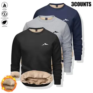 Men's crew-neck sweatshirt, long-sleeved pullover - suitable for gym wear, casual outfits, regular fit, comfortable fabric, sportswear, streetwear, durable construction, printed sweatshirt, chosen by fitness enthusiasts