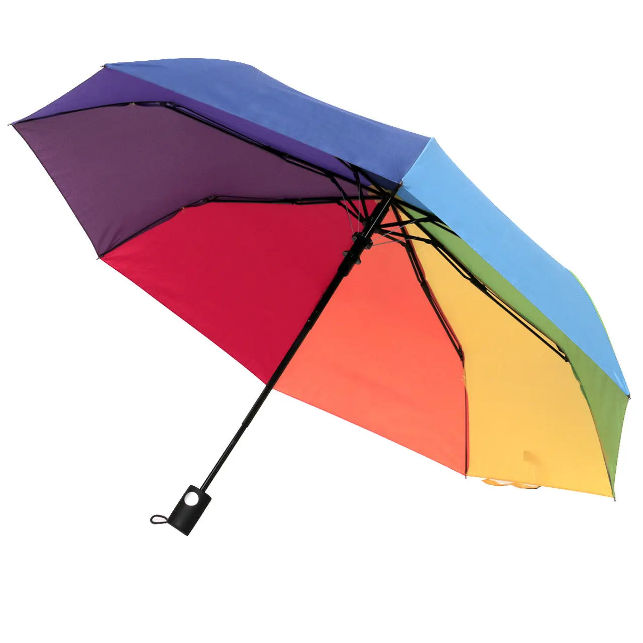Windproof Portable Lightweight Umbrella - 12" Travel Size, Compact, Telescopic Fold, 8 Fiberglass Ribs, Automatic Auto-Open, Home Supplies Accessory, Windproof Umbrella