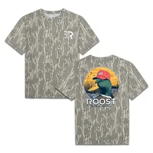 MHC Mossy Oak Camouflage Wilderness Bottomland Relaxed Camp Apparel T-Shirt