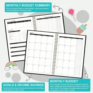 A5 Budget Planner Notebook, Ring Binder Financial Ledger, Monthly Income Expense Tracker, Savings Goal Journal, No Date Hand Account Book