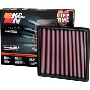 High-Flow Original Lifetime Engine Air Filter: Increase Performance, Premium, Washable: Compatible With 2007-2024 Expedition,F150,F250,F350,F450,F550,F560,Navigator