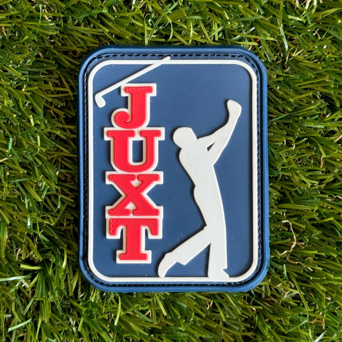 JUXTPGA 3D Raised Face Golf Morale Embroidery Patches - Embossed, Bold Look, Premium Raised Texture, Velcro Hook Backing, Golf Accessories, for Sewing Supplies & Textile Projects, Instant Attach