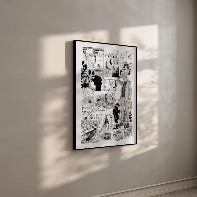 Jujutsu Kaisen Manga Poster Anime Poster Wall - Kento Nanami - Curated Manga Panels - Digital Print - No Frame