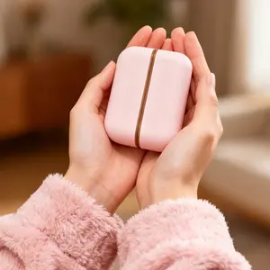 Magnetic Hand Warmer Set with LCD Temperature Display, Independent Heating, Dual Function, Portable and Convenient, Ideal for Cold Weather