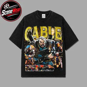 Tactical Mutant Cable Premium Acid Washed Shirt, Nathan Summers Time Traveler Shirt, Future Soldier Hero Shirt, Character Comics Fans Shirt, Cyber Arm Superhero T-Shirt, Comic Book Fans T-Shirt, Superhero Graphic Tee