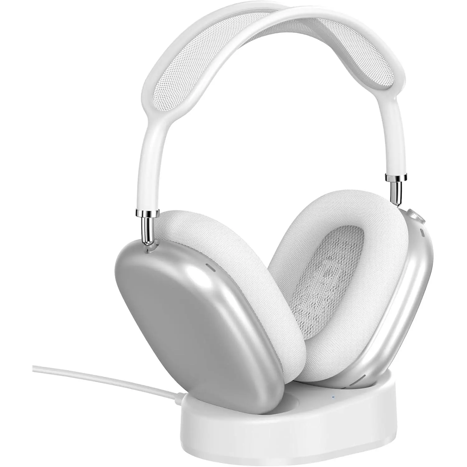 Headphone Charging Stand for AirPods Max,Magnetic Stand,Protable Desktop Headset Holder,Headset Stand, Charging Base for Headphones,Designed for AirPods Max 2/1 (White)