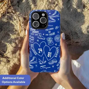 Ice Hockey Sport Theme Phone Case, Hockey Player Silhouette Design, Shockproof Cover for iPhone 11-17 Series, Gift for Hockey Fans