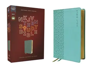 NKJV, Teen Study Bible, Leathersoft, Teal, Comfort Print by Lawrence O. Richards||Sue W. Richards||Zondervan [Leatherbound Book]