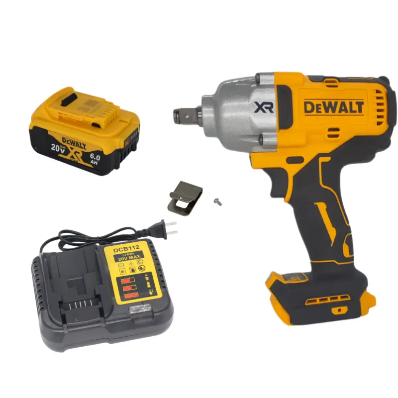 DEWALT DCF900 20V Brushless Cordless Versatile Impact Wrench - 1/2 in Hog Ring Anvil, 205nm Torque, 360-degree Rotation Capability, 12 Lines & 3 Sides Design, Lithium Ion Battery Included, for DIY Projects & Car Repairs, Compatible with DEWALT Batteries,