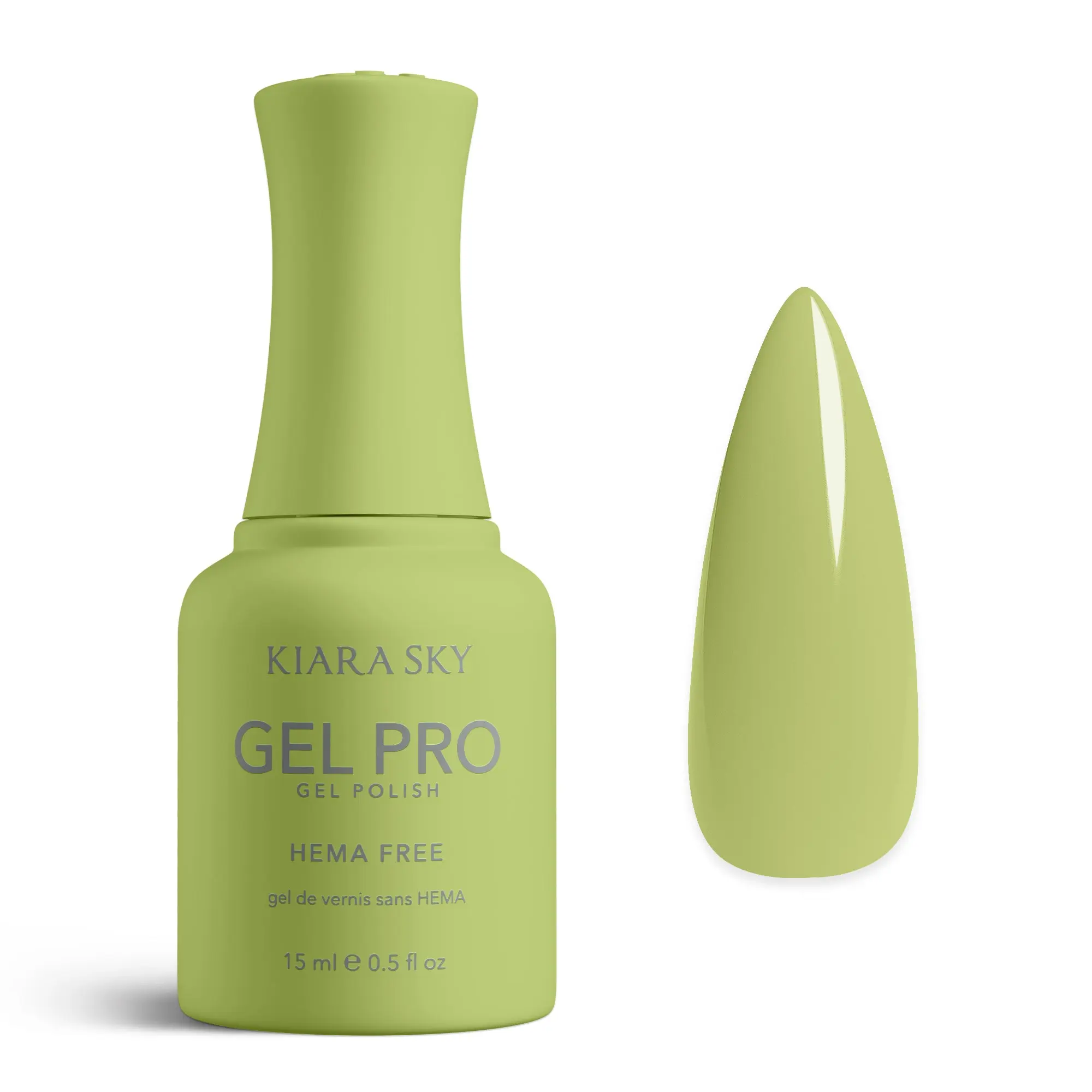 Kiara Sky Gel Pro - Pistachio Pop HEMA-Free + TPO Free Nail Gel Polish | Intense Pigmentation, Long-Lasting Wear | Finish: Cream 15ml