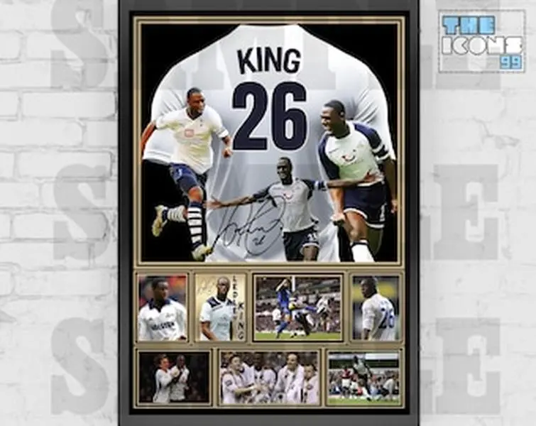 Tottenham Spurs Legend Ledley King Football Poster