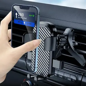 Car Air Outlet Phone Holder, Gravity Locking Car Phone Holder, Car Navigation Fixed Anti-shake Mobile Phone Bracket, Universal Car Interior Accessories