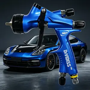Devidiss Hvlp Ngt Pro Te20 Lite Spray Gun Kit, Professional 1.3mm Nozzle, Car Paint Application, Comfortable for All Car Paints, Paint Spraying Tool