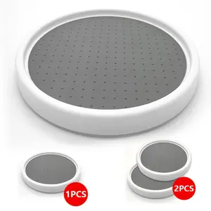 1 Lazy Susan Organizers, 10 Inches in Size, Featuring a Non-Slip Turntable Rack Suitable for Organizing And Storing Items in Cabinets, Pantries, Kitchens, Refrigerators, Bathroom Vanities