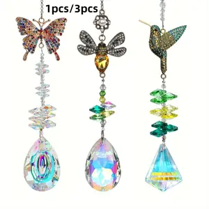 Colorful Diamond Bee Hummingbird Butterfly Sun Catcher, Rainbow Home Decor, Gift Idea, Room Decoration, Car Hanging Ornament