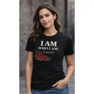 I AM WHO I AM – Exodus 3:14 Floral Tee - The Exodus edition